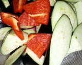 夏にピッタリ☆なすとパプリカの梅肉和え作り方3写真