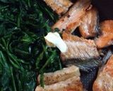 ほうれん草と鮭のバター焼き作り方4写真