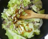キャベツと合いびき肉の炒め物作り方4写真