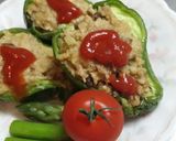 肉が少なくてもok !ピーマンの肉詰め風作り方6写真