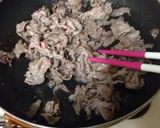 【簡単】牛肉とキャベツの炒め物【卵】作り方2写真