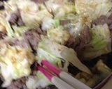 【簡単】牛肉とキャベツの炒め物【卵】作り方3写真