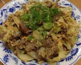 【簡単】牛肉とキャベツの炒め物【卵】作り方6写真