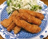鶏ささみのスティック揚げ作り方4写真