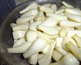 らっきょうの塩、酢漬け作り方3写真