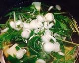 【10分】黄金比で♪水菜と豆腐のお吸物作り方3写真