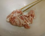 豚肉ときぬさやとえのきの炒め物作り方2写真
