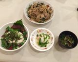恵みのマグロ漬けオクラトロロ丼 ♪作り方5写真