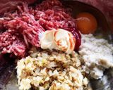 キャベツの芯☆ハンバーグ作り方2写真