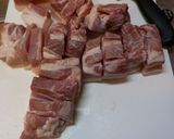 豚バラ肉の味噌煮込み作り方1写真