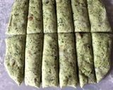 ほうれん草と甘納豆のスティックパン作り方4写真