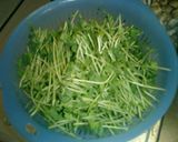 豆苗ともやしと卵のオイスターソース炒め作り方1写真