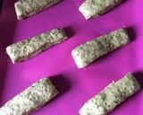 ほうれん草と甘納豆のスティックパン作り方5写真