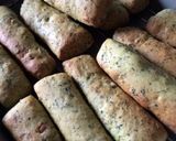 ほうれん草と甘納豆のスティックパン作り方6写真