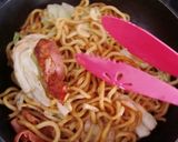 海苔の流れ星で、焼きそばの七夕さま～作り方2写真