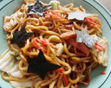 海苔の流れ星で、焼きそばの七夕さま～作り方6写真