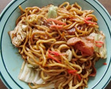 海苔の流れ星で、焼きそばの七夕さま～作り方5写真
