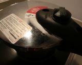 圧力鍋使用☆粉寒天入り.玄米ご飯作り方3写真