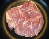 ブルーテソースで食べる鶏ももソテー作り方1写真