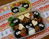 運動会トトロ＆まっくろくろすけキャラ弁当作り方14写真