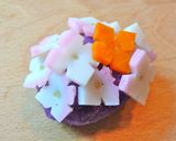 キャラ弁おかず　梅雨の時期に！あじさい作り方7写真
