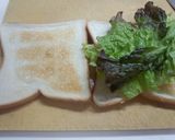 味噌マヨで ベーコンエッグ乗せトースト作り方1写真
