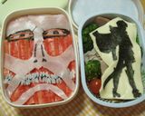 進撃の巨人＆リヴァイのシルエット弁当☆作り方5写真