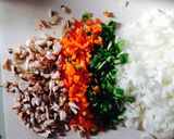 野菜たっぷりメンチカツ作り方1写真