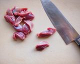 レンジでチン♫犬のおやつ☆砂肝ジャーキー作り方1写真