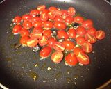 簡単！プチ贅沢ミニトマトパスタ作り方3写真