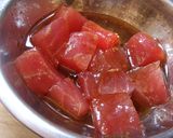 アボカド・マグロ◇大葉にんにく醤油風味作り方1写真