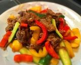 牛肉と胡瓜とパプリカの甘辛中華炒め＊作り方8写真