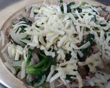 豚こま肉とほうれん草のチーズ焼き作り方3写真