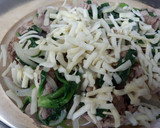 豚こま肉とほうれん草のチーズ焼き作り方3写真