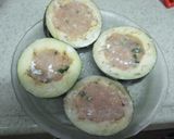 米なすの鶏ミンチ詰め作り方4写真