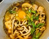 煮物と八丁味噌ペーストで味噌煮込みうどん作り方3写真