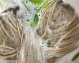 簡単　ほうれん草蕎麦作り方2写真