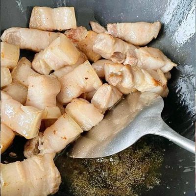 紅焼肉|多結晶氷砂糖で作る豚バラ肉の甘辛煮:工程3