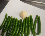 青唐辛子オリーブオイル煮作り方1写真