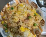 レンジ簡単梅中華ペスカトーレ味炒飯弁当作り方10写真