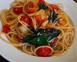 トマトとバジルのパスタ作り方8写真