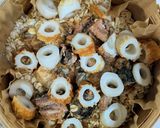 鰯とチーズ、ちくわのせいろご飯作り方4写真