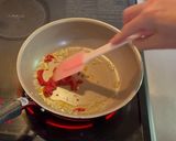 海老とほうれん草のトマトクリームパスタ♪作り方4写真