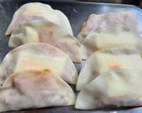 キムチ&納豆&チーズの揚げ餃子作り方2写真
