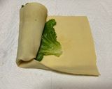 簡単ランチ！豆腐皮ツナ＆卵サラダロール作り方4写真
