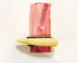お弁当に！ヤングコーンのお花ベーコン巻き作り方3写真