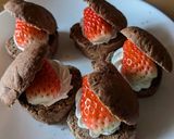 イチゴハートチョコレートクリームパン作り方9写真