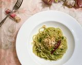 お茶の新芽のパスタ✽ペスト・ジェノベーゼ作り方13写真