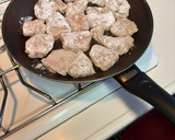 鶏胸肉とピーマン青梗菜の梅和風炒め作り方3写真