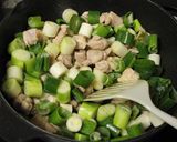 焼鳥風　鶏肉のねぎたっぷり炒め《タレ味》作り方4写真